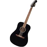 Fender California Debut Redondo Serisi Akustik Gitar, Başlangı&ccedil; Gitarı, 2 Yıl Garanti, Siyah | Yeni başlayanlar yetişkinler i