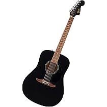 Guitare Acoustique-électrique Fender California Debut Redondo - Pour Débutants - Noir - Accordeur Intégré, 2 Ans De Garantie - Idéale Pour Apprendre