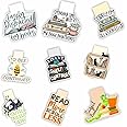 Zesta Cute Magnetic Bookmarks Gifts for Book Lovers | Book Marks for Book Lovers | Bookmarks Aesthetic for Books | Cartoon Magnetic Bookmarks (15X4 Cms) (Book_Nerd)