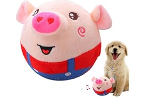 LERYVEO Bewegendes Hundespielzeug Ball | Aktives Bewegendes Haustier Plüschspielzeug | Hundespielzeug Ball der Sich Bewegt | Bewegender Ball Hund Welpenspielzeug | Hundespielzeug Beweglich Stofftierpuppe