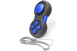 HAOSHICS Fidget Pad Controller portatile Fidget Controller classico retrò gioco Fidget Toy Controller giocattolo portatile con 8 funzioni Fidget Controller gioco pad per adolescenti alleviare lo stress ansia