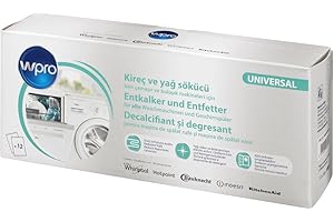Wpro DES124 - 3in1-Profi-Entkalker für die Entkalkung, Reinigung und Pflege von Waschmaschinen und Geschirrspülern