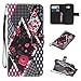 Produktbild Fanryn Samsung Galaxy A3(2017) A320F(4.7 Zoll) Wallet Tasche Brieftasche Schutzhülle ,Gemaltes Muster Design Hochwertige PU Leder Folio Tasche Case Hülle im Bookstyle mit Standfunktion Kredit Kartenfächer