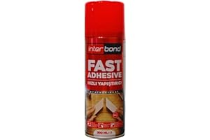 Interbond Activator Spray essoreur de durcissement 200 ml pour colle instantanée – Aérosol extra fort pour durcissement rapide de la colle universelle, de la colle à tissu et de la colle à bois –