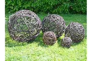 NATURE LOUNGE Boule décorative en osier naturel - Nombreuses tailles disponibles - Fabriqué à la main en UE 40 cm naturel