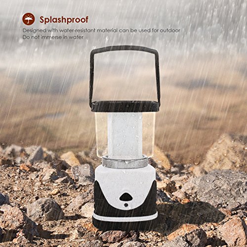 Albrillo 6W LED Camping Laterne Campinglampe 300Lumen mit 3 Lichtmodi - 5