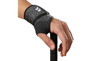 Fitomo Tutore Polso Sinistra con Apertura Morbida del Pollice, Polsiera Tendinite per Tunnel Carpale Distorsioni Artrite Lieve, Polsiera Ortopedica Regolabile per Sport Lavoro Dormire