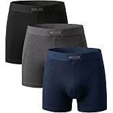 HOLOD Erkek Boxer Brief 3&rsquo;l&uuml; Paket &ndash;%95 Organik Pamuk%5 Elastan &ndash; Esnek, Nefes Alabilir Premium İ&ccedil; &Ccedil;amaşırı