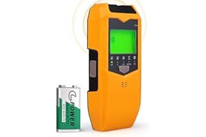HUMPUN Wall Stud Finder, 5 in 1 Stud Detector, Electronic Stud Finder Wall Scanner with LCD Display & Audio Alarm, Wall Scanner for Wires and Pipes, Wood, AC Wire, Metal and Studs Detection, Battery Included