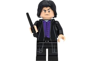 LEGO Harry Potter minifigurka profesor Severus Snape (ciemnofioletowa koszula) z różdżkami