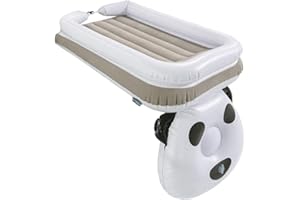 Zankie Inflatable Toddler Travel Bed with seat belt,Baby Travel Plane Bed with Hand Pump,Inflatable Airplane Car Bed for Toddler,Fly Traval Kids Bed,Portable Toddler Bed for Travel & Camping