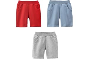 LAUSONS 3-Pack Pull-on Short Couleur Pure Bermudas pour Garçon