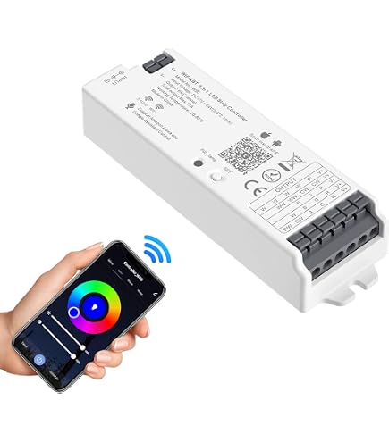 2.4G WiFi SPI RGBW LED Controller DR04W Mit RF-Fernbedienung – Für SK6812, WS2814, App & Sprachsteuerung
