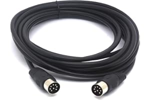 HUHANGGOD Tomost Cavo MIDI a 8 poli Din per estensione altoparlante maschio a maschio, collegamento convertitore per Bang & Olufsen B&O PowerLink BeoLab 3 m 3 metri.