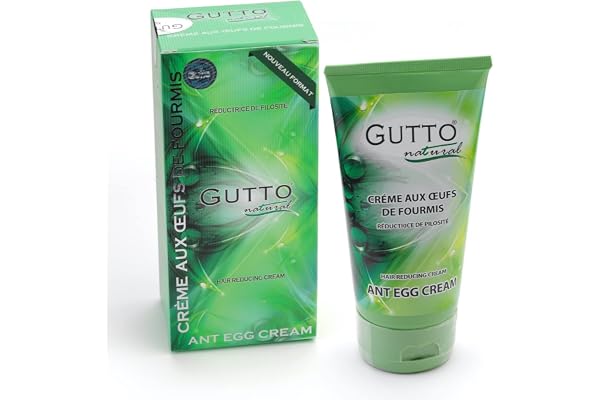 Gutto - Crème aux œufs de Fourmis - Après-Epilation - Empêche la Repousse des Poils - 150 ML
