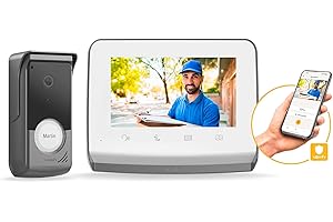 somfy 1871229 – Visiophone V350 Connect | Interphone connecté | Ecran 7 pouces | Vision nocturne | Gestion des visites à distance via l’app Protect | Contrôle jusqu’à 5 équipements motorisés RTS