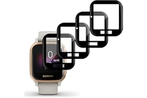 ifymei Screen Protector for Garmin Venu Sq & Garmin Venu Sq Music, [4 Pack] Flexible HD PET Clear, 3D Full Coverage Curved Edge, Anti-Scratch, Bubble Free, Anti-Fingerprint Screen Protector