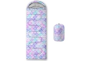 HOSIMA Sleeping Bags for Boys Girls Kids,Unicorn Printed Lightweight Warm Portable Outdoor Indoor Waterproof Cold Resistant Sleeping Bag for Camping Hiking