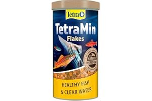 Tetra Min Flakes – karma dla ryb w kształcie płatków dla wszystkich ryb ozdobnych, zrównoważona mieszanka dla zdrowych ryb i czystej wody, puszka 500 ml