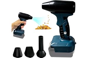 Blåsare för Makita-batteri 18 V, 20 x 13 x 8 cm bärbar blåsare, trådlösa blåsare för Makita 18 V, bärbara elektriska blåsare för terrassrengöring bilcamping batteriladdare ingår inte