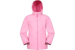 Mountain Warehouse Torrent Chaqueta Impermeable para niños - Costuras Selladas, Bolsillos con Cremallera, características Ajustables - Ideal para Acampar, Excursionismo