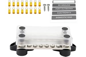 Gloaso Sammelschiene Bus bar Batterieverteilungsblock Bus Bars für Wohnmobil Boot LKW Trailer 12V - 48V DC