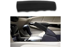 JNNJ Fundas Protectoras Pomo Cambio, Silicona Cubierta De La Perilla Coche, Funda Antideslizante De Silicona Universal Para Palanca De Cambios, Accesorios Coche Funda Freno Mano Interior(Negro)