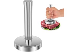 MAJEN Foribyw Meat Pounder Flattener Food Grade Stainless Steel Kitchen Meat Mallet Large Round Hammer Tenderizer Rust Proof Chicken Flattener Tool for Meat Beef Nuts