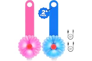 AHJ Collier Chien Lumineux, Sécurité LED Clignotant pour Chiens, Lampe LED Rechargeable USB pour Chien, 3 Modes de Clignotant Lampes de Sécurité Imperméables pour Enfants, Cadeau de Chien