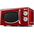 Girmi FM21 Forno Microonde Combinato, Vintage Design, 20 Litri, 700+800W, Cottura combinata, Funzione scongelamento, Timer 30