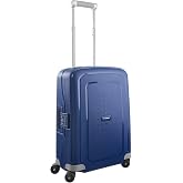 Samsonite S'Cure Cabin Trolley Case, 55 cm | Dark Blue, hard case, 55H x 40W x 20D cm, 34 L, 2.9 kg, with TSA lock and multip