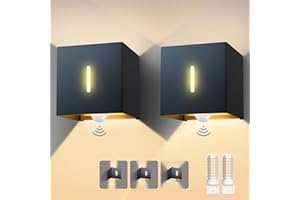 brightower LED Außenwandleuchte Außenlampe mit Bewegungsmelder, 3000K Wandlampe mit Austauschbarer G9 IP54,Aluminium Wandleuchte Außen Einstellbar Abstrahlwinkel für Garten (Anthrazit 2 Stück)