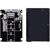Cablecc Combo M.2 NGFF B-Key y mSATA SSD a SATA 3.0 adaptador