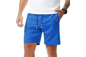 Suwangi Pantalones Cortos Deportivos Hombre Verano Cargo Shorts Algodón Bermudas Pantalón Corto Casual Trabajo Bolsillos Cremallera