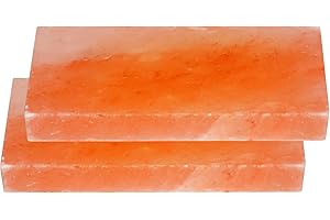 AGT Salzwelten 2X Gourmet Salz Grillsteine 20x10x2,5 cm Original Kristallsalz aus dem Vorgebirge des Himalaya* Salz BBQ Grillplatte Servier Platte Süd Punjab Pakistan-Direkt Anbieter