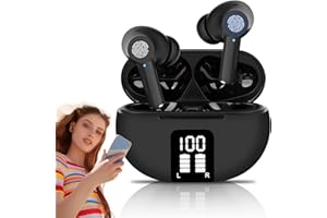 CARPOWER Voice Translator Earphones, 144 Languages AI Intelligent Bluetooth Translation Earbuds, HD Noise Reduction M10 Translator Headphones with App, Supports Music and Two-Way Translation