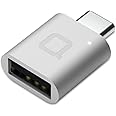 Nonda USB Type C to USB 3.0 Adapter, Thunderbolt 3 to USB Adapter Aluminum with Indicator LED for MacBook Pro 2019/2018, MacBook Air 2018, Pixel 3, Dell XPS and More Type-C Devices (Silver)