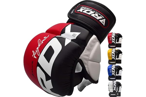 RDX MMA Gants Maya Hide Cuir Entrainement Sparring Art Martiaux Sac De Frappe Combat Kickboxing
