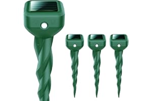 Sodwot Maulwurf Vertreiber–Maulwurfschreck solar Testsieger, IP65 Geeignet zur Vertreibung von Maulwürfe und Anderen Nagetieren in Gärten Rasen 4 Pack