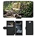 Produktbild PU Leder Wallet Case Folio Schutzhülle // M00290833 Garten-Bank Bank Lehne Sitz Holz // HTC One A9 (Not Fit M9)