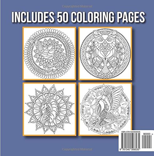 Animal Mandalas: An Adult Coloring Book with Mandala Designs, Mythical Creatures, and Fantasy Animals for Inspiration and Relaxation
