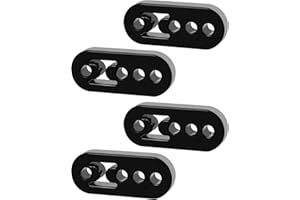LEVANLIGHT 4PCS Universal Car Exhaust Hanger 4 Holes Exhaust Bracket Rubber Muffler Hanger for Protecting Car Exhaust System