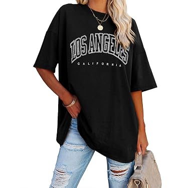Tee Shirt Femme Été Col Rond Manches Courtes Coton Imprimé Graphique Décontracté