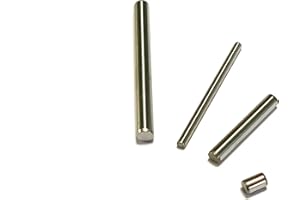 NIMA PARTS 10 Stück Zylinderstift rostfrei Edelstahl (1.4034) geschliffen gehärtet Paßstift Passstift ISO 8734 (Ø 3x16 mm) Silber