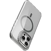 Luxo Series High Quality Case Compatible with Magsafe for Minesk iphone 15 Pro Ergonomic Design with Ultra Transparent Appearance and Stand
