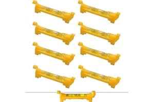 QHGPNT 8PCS Level Tool, Hanging Bubble Line Levels, Builders Lines Level, String Line Levels, Used for Masonry Engineering, Pipeline Engineerings, and Drainage Ditch Engineering