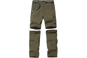 FLYGAGA Pantaloni Outdoor per Bambini Pantaloni da Trekking Pantaloni con Cerniera Pantaloncini Gambe Staccabili Unisex Giovani Ragazze estive con Cintura Traspirante ad Asciugatura Rapida