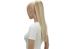 CAISHA 55cm Coda Capelli Nina Con Coulisse Capelli Extensions Finta Per Donna Posticcio Per Capelli Liscio Bionda Con Riflessi PH529