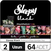Sleepy Black Premium Plus G&uuml;nl&uuml;k Ped Uzun 64 Adet Ped