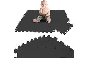 LittleTom 9 Grube maty podłogowe - Dziecko i dziecko od 0 miesiąca 30 x 30 kwadratowych płytek z pianki EVA